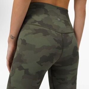 lululemon green Camouflage align Leggings